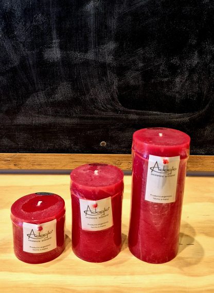 Set Red Velas Adagio