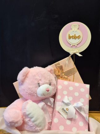 Osito rosa con bombones